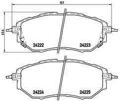 BREMBO Stabdžių kaladėlių komplektas XTRA LINE P 78 017X