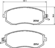 BREMBO Stabdžių kaladėlių komplektas XTRA LINE P 78 021X