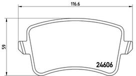 BREMBO Stabdžių kaladėlių komplektas XTRA LINE P 85 099X