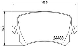 BREMBO Stabdžių kaladėlių komplektas XTRA LINE P 85 109X