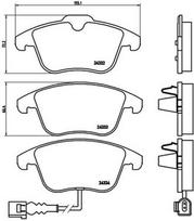 BREMBO Stabdžių kaladėlių komplektas XTRA LINE P 85 112X
