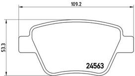 BREMBO Stabdžių kaladėlių komplektas XTRA LINE P 85 114X