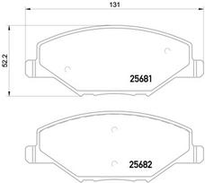 BREMBO Stabdžių kaladėlių komplektas XTRA LINE P 85 121X