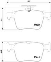 BREMBO Stabdžių kaladėlių komplektas XTRA LINE P 85 124X