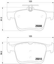 BREMBO Stabdžių kaladėlių komplektas XTRA LINE P 85 125X