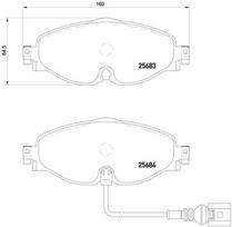 BREMBO Stabdžių kaladėlių komplektas XTRA LINE P 85 126X