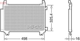 DENSO Oro kondicionieriaus kondensatorius DCN50028
