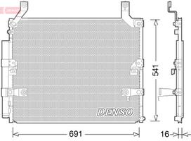 DENSO Oro kondicionieriaus kondensatorius DCN50032