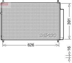 DENSO Oro kondicionieriaus kondensatorius DCN50041