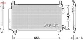 DENSO Oro kondicionieriaus kondensatorius DCN50046