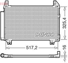 DENSO Oro kondicionieriaus kondensatorius DCN50101
