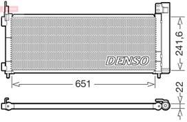 DENSO Oro kondicionieriaus kondensatorius DCN50123