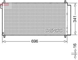 DENSO Oro kondicionieriaus kondensatorius DCN50121
