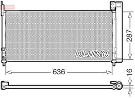 DENSO Oro kondicionieriaus kondensatorius DCN50122