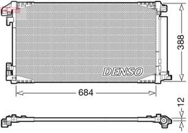 DENSO Oro kondicionieriaus kondensatorius DCN50119