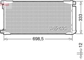 DENSO Oro kondicionieriaus kondensatorius DCN50115