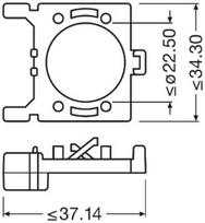 ams-OSRAM Lemputės lizdas, priekinis žibintas LEDriving® ADAPTER 64210DA02