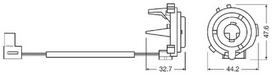 ams-OSRAM Lemputės lizdas, priekinis žibintas LEDriving® ADAPTER 64210DA07