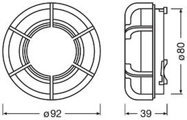 ams-OSRAM Dangtelis, priekinis žibintas LEDriving® CAP LEDCAP02