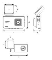 ams-OSRAM Nelaimingų atsitikimų duomenų įrašymo aparatas ROADsight 3500R Front & Rear Dash Camera ODC3500R