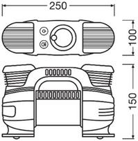 ams-OSRAM Padangų oro matuoklis/pildytuvas OSRAM TYREinflate 830 OTI830