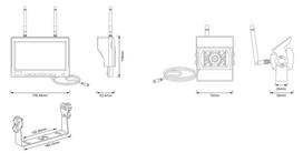 ams-OSRAM Atbulinio vaizdo kameros rinkinys ROADsight 7" Wireless reverse camera system 12/24V OWRCS7