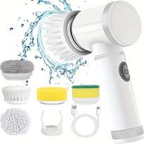 Wireless Electric Spin Brush Cleaner with 5 Replaceable Heads, Rotating Deep Cleaning Tool for Household Surfaces balta