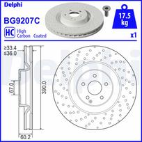 DELPHI Stabdžių diskas Brake rotor BG9207C