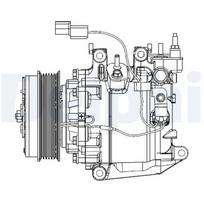 DELPHI Oro kondicionieriaus kompresorius Air conditioner compressor CS20503
