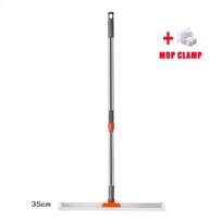 2 in 1 Floor Squeegee Multifunctional Can Adjust 180° Rotating Broom Window for Home Bathroom Concrete Tile Floor Scrape