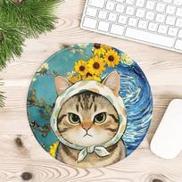 Cute Cat 1pc Mouse Pad Game Console Pad Computer Laptop Pad Keyboard Mouse Pad office Pad Desk accessories Anti slip 200x200x2mm