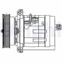 DELPHI Oro kondicionieriaus kompresorius Air conditioner compressor TSP0155984