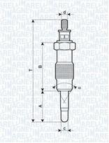 MAGNETI MARELLI Pakaitinimo žvakė 062582804304