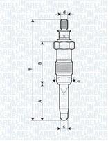 MAGNETI MARELLI Pakaitinimo žvakė 062587001304