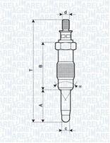 MAGNETI MARELLI Pakaitinimo žvakė 062583003304