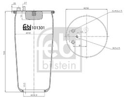 FEBI BILSTEIN Pneumatinės pakabos pagalvė 101301