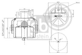 FEBI BILSTEIN Pneumatinės pakabos pagalvė 104536