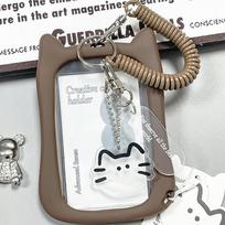 Animacinis kortelių dėklas Idol nuotraukų apsauginis dėklas Fotokortelių dėklas Unisex Kawaii Kampuso kortelės viršelis Skaidrus Paprastas kortelės viršelis