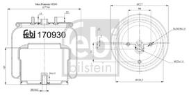 FEBI BILSTEIN Pneumatinės pakabos pagalvė 170930