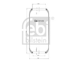 FEBI BILSTEIN Pneumatinės pakabos pagalvė 39149