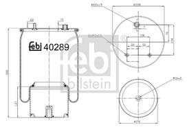 FEBI BILSTEIN Pneumatinės pakabos pagalvė 40289