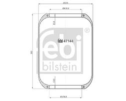 FEBI BILSTEIN Pneumatinės pakabos pagalvė 47144