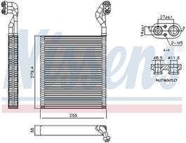 NISSENS Oro kondicionieriaus garintuvas 92413
