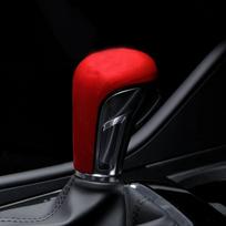 Automobilio pavarų perjungimo rankenėlės rankenos dangtelio apdailos lipdukas, skirtas Mazda 2 3 6 BM GJ Demio CX3 CX5 CX8 CX9 Axela 2014-2021 2022 Priedai raudona