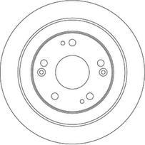 TRW Stabdžių diskas Brake rotor DF6526