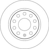TRW Stabdžių diskas Brake rotor DF6553