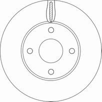 TRW Stabdžių diskas Brake rotor DF6593