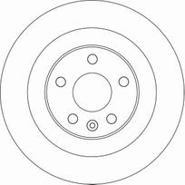 TRW Stabdžių diskas Brake rotor DF6588