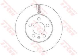 TRW Stabdžių diskas Brake rotor DF6584