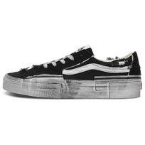 Vans Sk8-Low Reconstruct Unisex Juoda Balta Drobė VN0009QSBP7 35